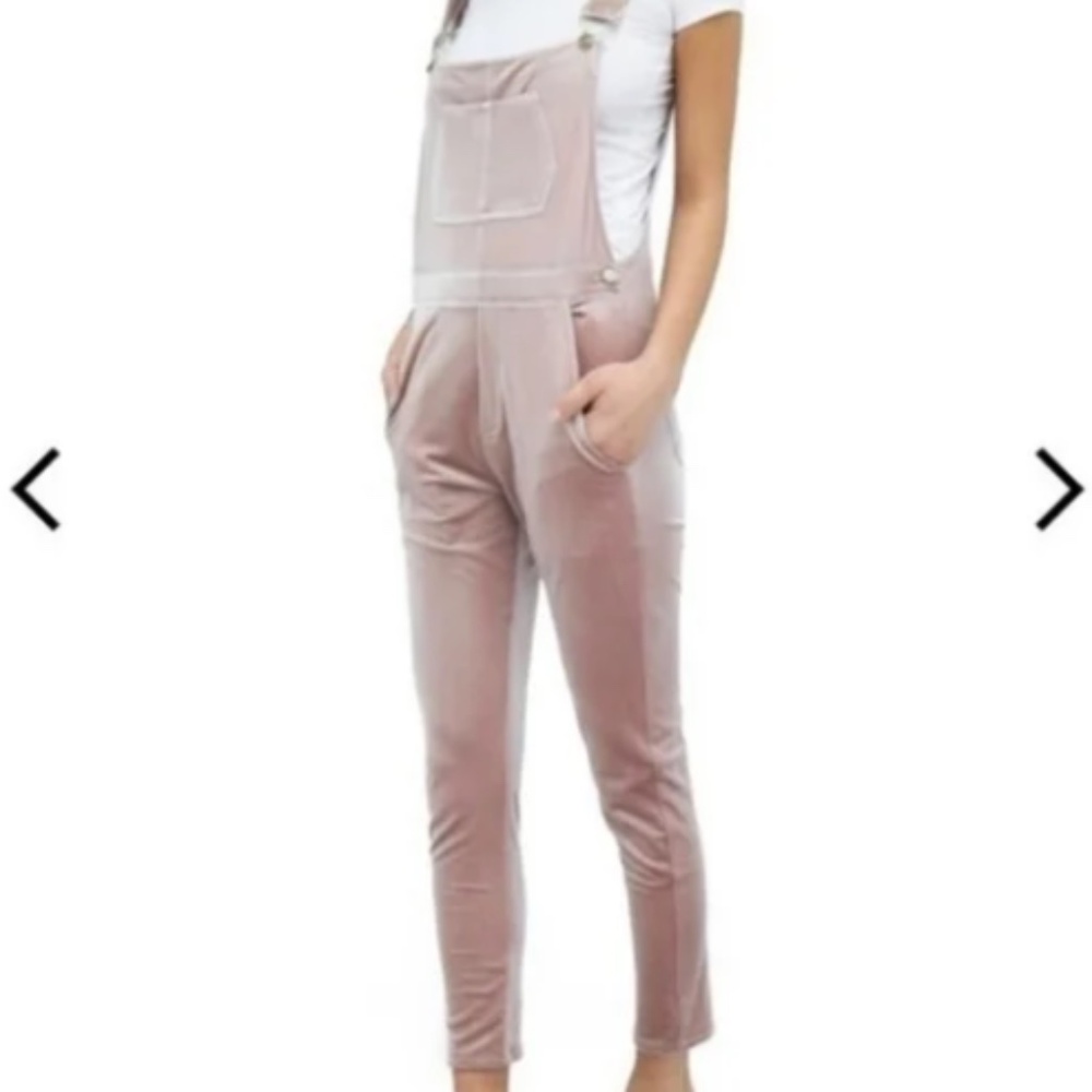 WeWoreWhat Second Skin Dusty Rose Overalls Size XS